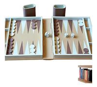 Hangman Game Book, Playbook'd Magnetic Chess Set & Board Game Storage, 3D Printed Backgammon & Word Spelling Challenge for Adults, Family, Travel, Party - Perfect as Book Shelf Games Backgammon