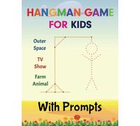 Hangman Game for Kids With Prompts by ABC Press - Spelling and Vocabulary Practice - Over 100 Pages: Travel Activity Pad With a Variety of Themes - Outer Space, Zoo Animals, Sports Teams and More!