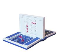 Hangman Game, Playbook'd 3D Printed Chess Book, Magnetic Folding Board Game Set, Portable Compact Design with Decorative Book Style Case for Adults (F)