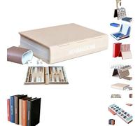 Hangman Game, Playbook'd Hangman Board Game, 3D Printed Magnetic Chess Set, Four in a Row, Sea Battle, Backgammon, Mancala, Portable Books Design Board Game for Adults (E)