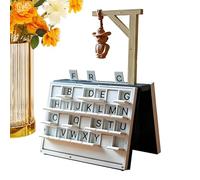 Hangmen Mystery Word Guessing Game, Hanging Man Book Game, 3D Printed Cowboy Games guesses The Word, Book Board Games, For Adults Home Travel Holiday Party Friends Gathering Family Night