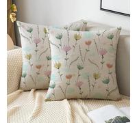 Hangood Cushion Cover Home Garden Outdoor Set of 2pcs Throw Pillow Case Living Room Chair Sofa 18x18 inch Pillowcase Floral 45x45cm 2S017