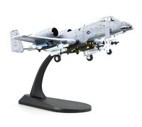 HANGOU 1/100 A-10 Thunderbolt Warthog Fighter Jet Plane Model Alloy Diecast Model Aircraft for Gift or Collection Model