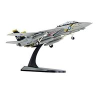 HANGOU 1/100 F14 Tomcat Fighter Jet Plane Model Alloy Diecast Model Aircraft for Gift or Collection Model(Movable wing)