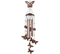 HANGOU Butterfly Wind Chimes Garden Wind Chimes for Outdoor Interior Decoration Suitable for Women's Day Gifts，Birthday Gifts and Home Garden Decoration, with Hook
