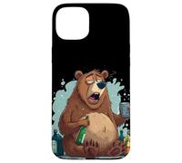 Hangover Bear with Beer Costume Case for iPhone 15 Plus