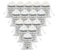 Hangover Kit, 15Pcs Durable Cotton Hen Party Bags, 3.94 * 5.9in Hangover Kit Fillers, Versatile Wedding Party Favor Bags, Ideal for Bridesmaids' Gift Bags and Wedding Welcome