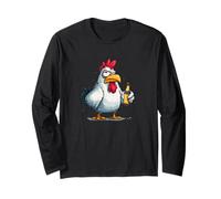 Hangover Party Chicken Costume for Beer and Alcohol Lovers Long Sleeve T-Shirt