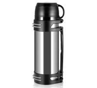 Hangrow Flask for Hot Drink 2.0 L, Large Double Layer Stainless Steel Flask with Coffee Cup Lid, Leak-Proof Vacuum Insulated Flasks Thermal Flasks with Handle for Hot and Cold Drinks