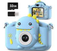 Hangrui Kids Camera, 20MP Kids Digital Dual Lens Cameras with Silicone Case