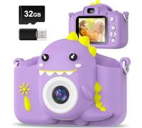Hangrui Kids Camera, 20MP Kids Digital Dual Lens Cameras with Silicone Case
