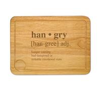 Hangry (Han-Gry) Engraved Wooden Chopping Board Customised Novelty Gift Family Cheese Board Serving Board