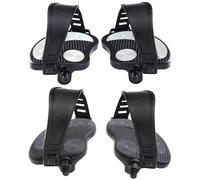 Hangsu 1/2 Exercise Bike Pedals with Straps Widened Straps for Spin Exercise Bicycles Cycle Home Gym Fitness Sport Recumbent Pedals