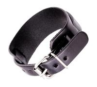 Hangsu 2. Vintage Edgy Double Layer Leather Wristband Adjustable Buckled Punk Cuff Chain Accessory Unisex Punk Rock Leather Wristband