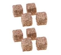 Hangsu 3. 12PCS Wooden Hay Bales Bundle, Safe Farm Toy Accessories, Collectible Craft Decor for Kids & Adults Dollhouses Miniature Hay Bales