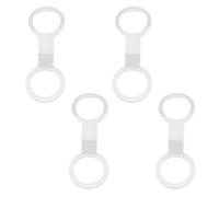 Hangsu 4Pcs Diving Tube Holder Retainer Clip Silicone Snorkels Strap Plastic Breathing Scubas Buckles Retainer Clip