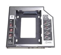 Hangsu Aluminum 9.5mm 12.7mm HDDs Caddys Adapter for Laptops with Enhanceds Storage Flexibility SATAs Optical Bay Caddys