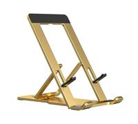 Hangsu Aluminum Alloy Foldable Phone Stand Universals Holder for 4-12Inch Mobile Devices Securedly Grip Design Portable Foldable Aluminum Phone Tablet Stand Holder