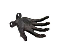 Hangsu Antiqued Distressed Finish Resin Witch Hand Wall Mounted Hook for Haunting House Halloween Themed Interior Decoration Halloween Wall Hook