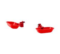 Hangsu Automatic Pet Water Drinker with Double Bowls for Puss and DogsSafe PP Automatic Pet Waterer Organiser Box Water Bucket