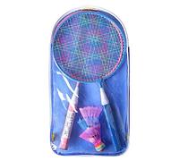 Hangsu Badminton Set Kids Racket Children Racquet with 2 Rackets, 4 Shuttlecocks, 1 Carry Bag Kids Racket Racquet Sports Toy with Shuttlecocks Lawn Yard