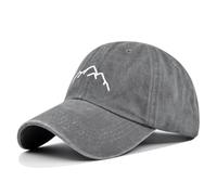 Hangsu Baseball Cap Men's Cotton Vintage Baseball Cap Men's Cap Adjustable Peaked Cap Outdoor Sports Cap Peaked Cap for Unisex (Gray)