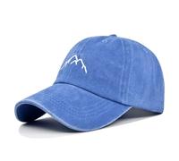 Hangsu Baseball Cap Men's Cotton Vintage Baseball Cap Men's Cap Adjustable Peaked Cap Outdoor Sports Cap Peaked Cap for Unisex (Blue)