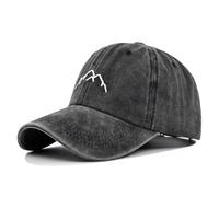 Hangsu Baseball Cap Men's Cotton Vintage Baseball Cap Men's Cap Adjustable Peaked Cap Outdoor Sports Cap Peaked Cap for Unisex (Black)