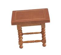 Hangsu Classical Miniature End Table Model Figurine 1/12 Scale Doll House Furniture for Various Scene Setting Craft Essential Miniature Coffee Table