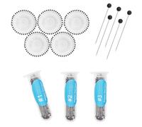 Hangsu Classroom Observation Pins 300 Pieces, 304 Stainless Steel Collection Mounting Pins with Clear Tube Storage and Three Assorted Sizes for Pinning Use