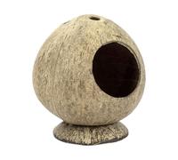 Hangsu Dwarf Hamster Coconuts House Bedding Cage Accessory with Ventilation Holes Hideouts House Toy Cage Decoration Habitats