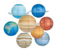 Hangsu Educational Space Toy Easy Assembly 3D Planets for Classroom Science and Bedroom Lighting Solar Systems Light Room Decoration Space Light for Toy for Universe Theme Party Supply
