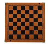 Hangsu Embossed Design PU Leather International Chess Board Games Mat Checker Chessboard Roll Up for Adult Kid Toy Pu Leather Roll Up for Adults Rollable Folding