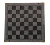 Hangsu Embossed Design PU Leather International Chess Board Games Mat Checker Chessboard Roll Up for Adult Kid Toy Pu Leather Roll Up for Adults Rollable Folding