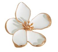 Hangsu Eye Catching Flower Shaped Rings with Big Pearls Sea Star Statement Finger Fashion Exaggerated Jewelry for Women Wedding Finger