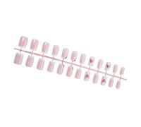 Hangsu False Nail,30 Pcs Lovely Bows Full Covers False Nails Elegant Stick on Nails Cats Eye Press On Nails Glossy Artificial Nails
