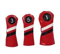 Hangsu Golf-Club Head Covers for Fairway Woods-Driver Hybrids 1,3,5 Long Neck -Club Headcovers Set Accessories Gift Kits Bag Gift
