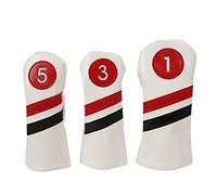 Hangsu Golf-Club Head Covers for Fairway Woods-Driver Hybrids 1,3,5 Long Neck -Club Headcovers Set Accessories Gift Kits Bag Gift