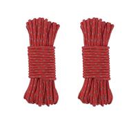 Hangsu Guy Rope, 5mm Tent Line 32ft Reflective Cord Line Guide for Awning Camping Reflective Camping