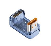 Hangsu HDTV Female to Male Right Angled Coupler 8K60Hz 4K120Hz Transmission ABS Housing Multiple Device Use HDTV Female to Male Adapters