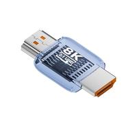 Hangsu HDTV Female to Male Right Angled Coupler 8K60Hz 4K120Hz Transmission ABS Housing Multiple Device Use HDTV Female to Male Adapters