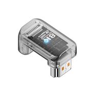 Hangsu HDTV Female to Male Right Angled Coupler 8K60Hz 4K120Hz Transmission ABS Housing Multiple Device Use HDTV Female to Male Adapters