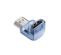 Hangsu HDTV Female to Male Right Angled Coupler 8K60Hz 4K120Hz Transmission ABS Housing Multiple Device Use HDTV Female to Male Adapters