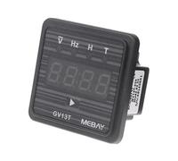 Hangsu High Accuracy Generator Meter with Electric Frequency & Run Time Monitoring Bright LCD Display for Accurate Reading Frequency Monitor