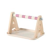 Hangsu Interaction Bird Resting Platform Sanded Wood Surfaces Training Perch for Claw Conditioning Boredom Entertainment Cage Accessories