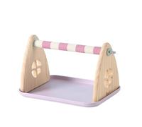 Hangsu Interaction Bird Resting Platform Sanded Wood Surfaces Training Perch for Claw Conditioning Boredom Entertainment Cage Accessories