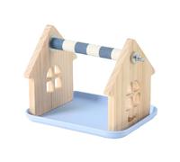 Hangsu Interaction Bird Resting Platform Sanded Wood Surfaces Training Perch for Claw Conditioning Boredom Entertainment Cage Accessories