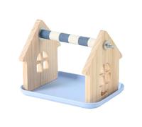 Hangsu Interaction Bird Resting Platform Sanded Wood Surfaces Training Perch for Claw Conditioning Boredom Entertainment Cage Accessories