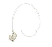 Hangsu Korean Charm Heart Pendant Necklace Colorful Bowknot Detail Collarbone Chain Adjustable Neck Jewelry Piece Women's Clavicle