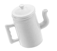 Hangsu Miniature Metal Coffee Pots with Lid 1/12 Scale Dollhouses Retro Kitchen Decors Collectible Retro Accessory Miniature Metal Kettle Dollhouses